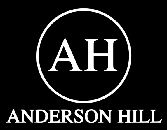 Logo of Anderson Hill featuring the letters AH within a circle.